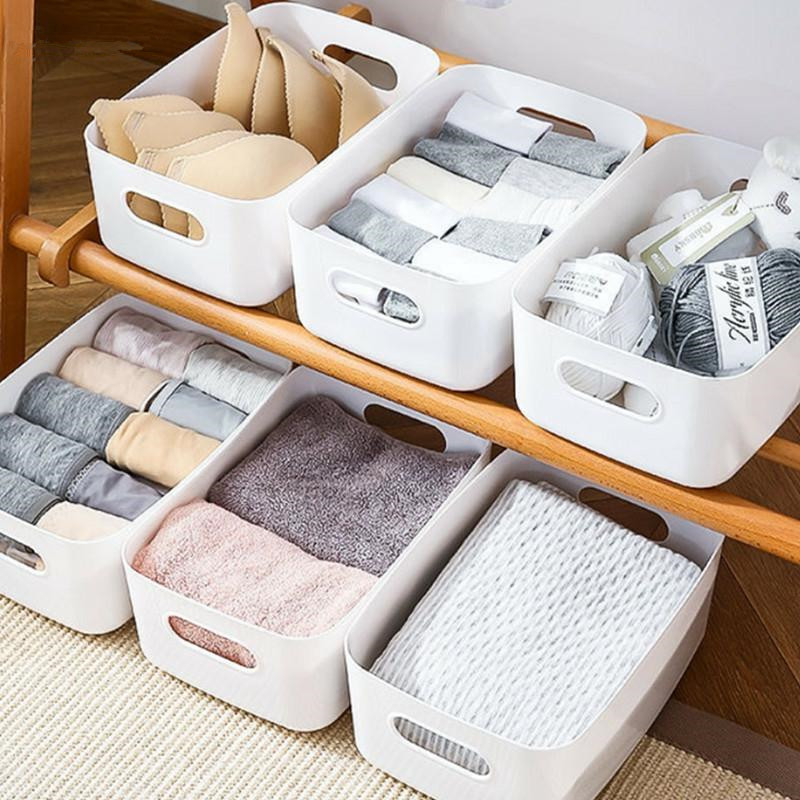 Hộp nhựa đựng mỹ phẩm snack đồ lặt vặt sắp xếp nhà bếp