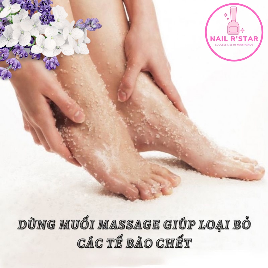 Muối ngâm chân spa BoBo chính hãng - Muối massage chà gót chân, loại bỏ tế bào chết giúp da mềm mịn  RSTAR