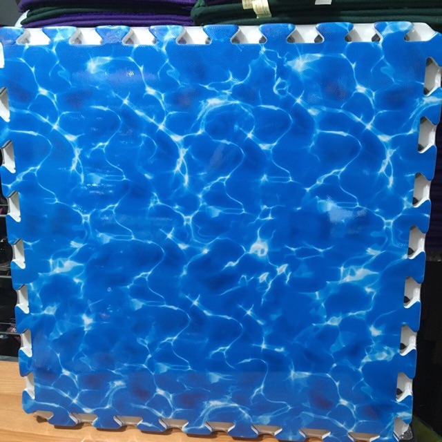 THẢM XỐP SÓNG BIỂN CÓ BÌA. Bộ 4 tấm 60cm.