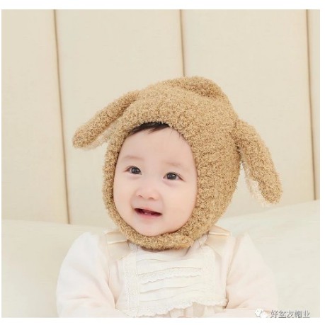 [Siêu Cute Cho Bé] Mũ Len Tai Cừu Cài Cúc Cho Bé Trai Bé Gái, Nón Len Tai Cừu Siêu Ngộ Nghĩnh Cho Bé