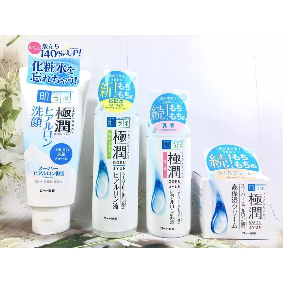 Kem Dưỡng Siêu Cấp Nước, Trắng Da Hada Labo Gokujyun Super Hyaluronic - 50g Nội Địa Nhật