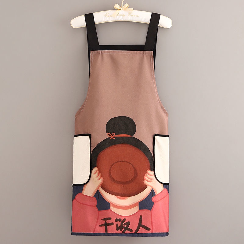 Tạp Dề Nấu Ăn Bằng Vải Bạt Chống Bẩn Chống Mòn Chống Bẩn Thời Trang Cho Nữ