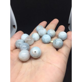 Hạt tròn Aquamarine - Handmade