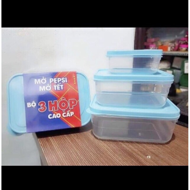 BỘ 3 HỘP NHỰA THỰC PHẨM NHỰA VỸ HƯNG | BigBuy360 - bigbuy360.vn