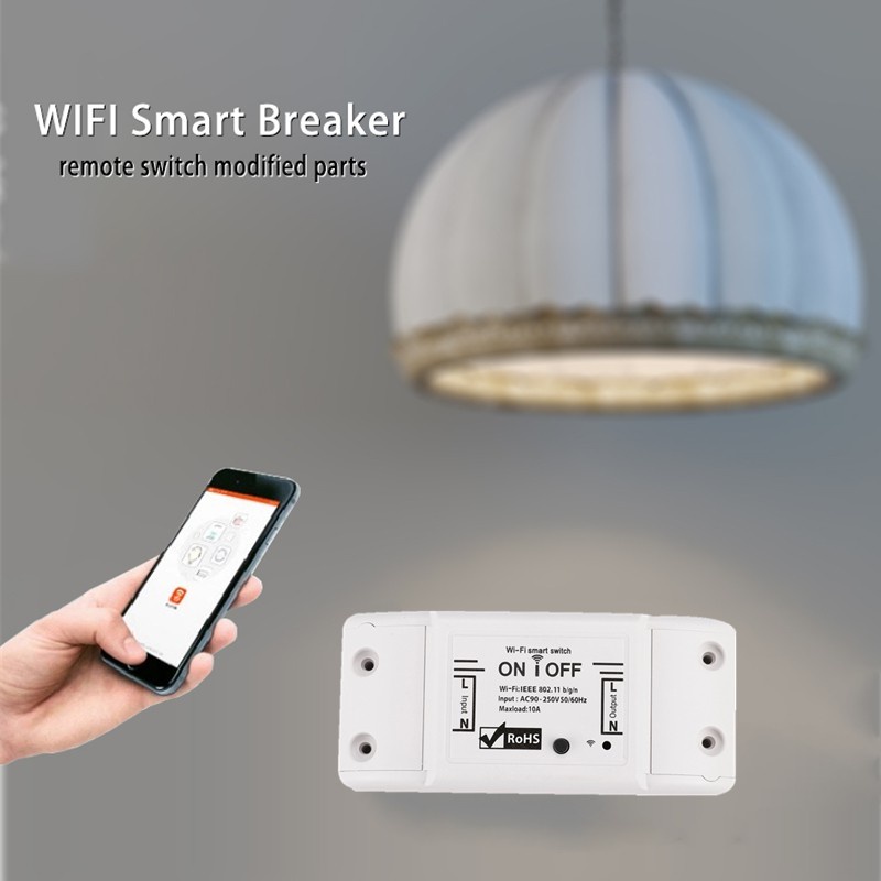 DIY WiFi Smart Light Switch tuya/Smart Life APP Wireless Remote Control Work With Alexa Google Home