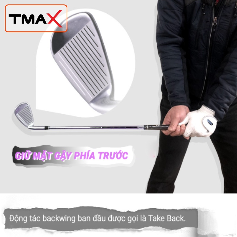 Gậy Tập Swing Golf TMAX SHORT IRON Thép Siêu Nhẹ Tiêu Chuẩn Quốc Tế