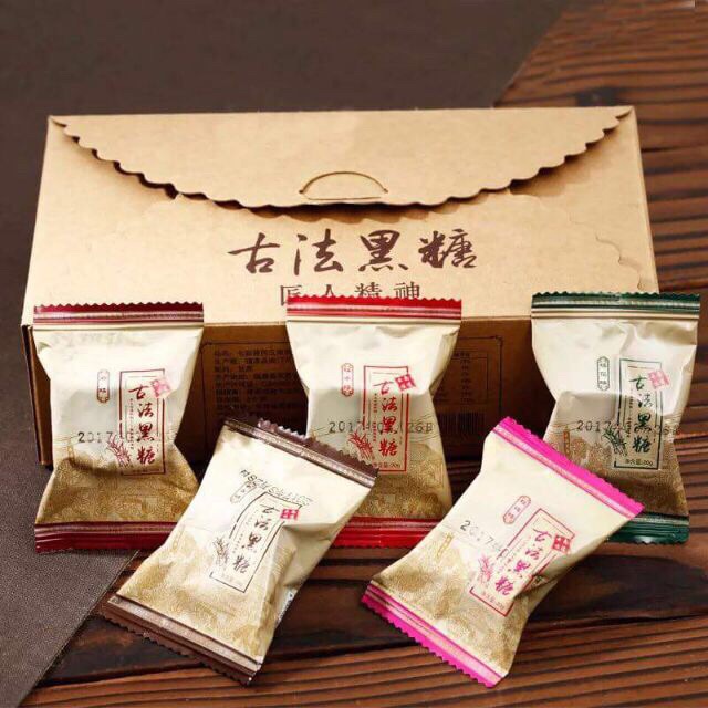 Hộp trà đường đen ngũ vị (400gram - 20 viên) | BigBuy360 - bigbuy360.vn