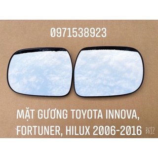 Mặt gương chiếu hậu toyota innova, fortuner, hilux 2006-2016 oem xịn zin theo xe
