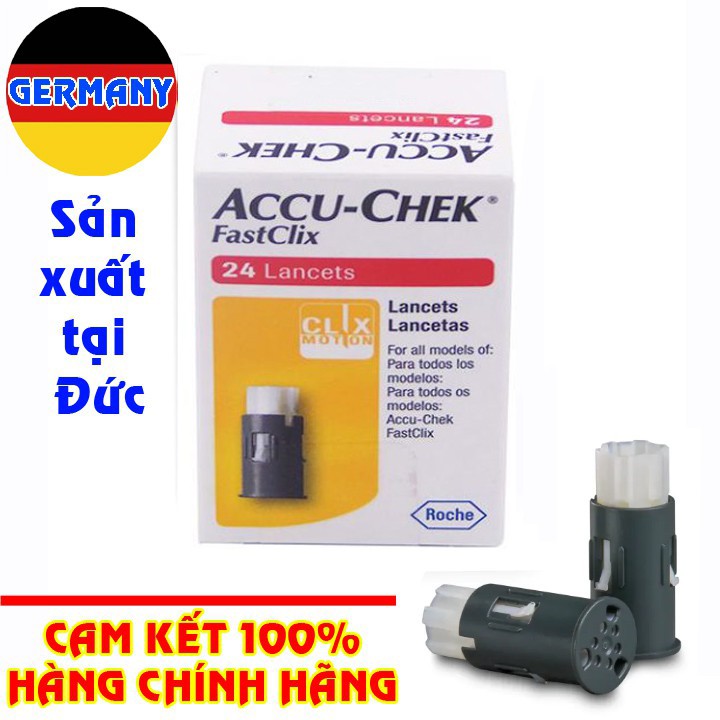 Kim lấy máu Accucheck Fastclix (24 kim) (Hộp)