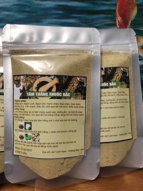 Bột tắm trắng thuốc bắc hand made 500g | BigBuy360 - bigbuy360.vn