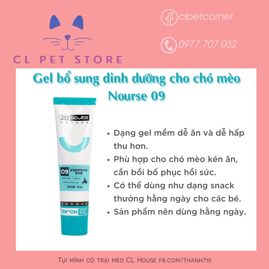 Gel dinh dưỡng cho chó mèo 120g - Nourse 09