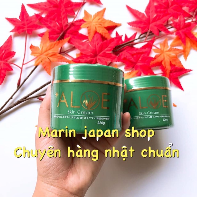 (Chuẩn Nhật) Kem dưỡng da toàn thân body lô hội Aloe Skin Cream Nhật Bản