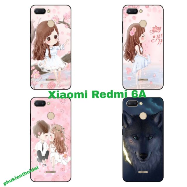 Ốp lưng Xiaomi Redmi 6A dẻo TPU viền in 3D cao cấp