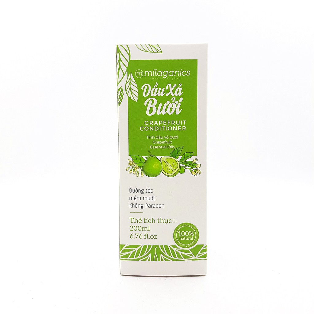 Bộ Dầu Gội Và Dầu Xả Bưởi Milaganics Ngăn Ngừa Rụng Tóc, Nuôi Dưỡng Và Kích Thích Mọc Tóc