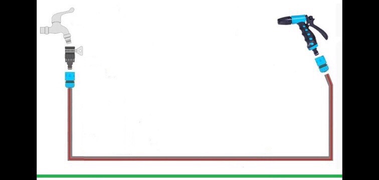 Vòi Xịt Nước Tưới Cây 8 tia đa năng (Loại Tốt)