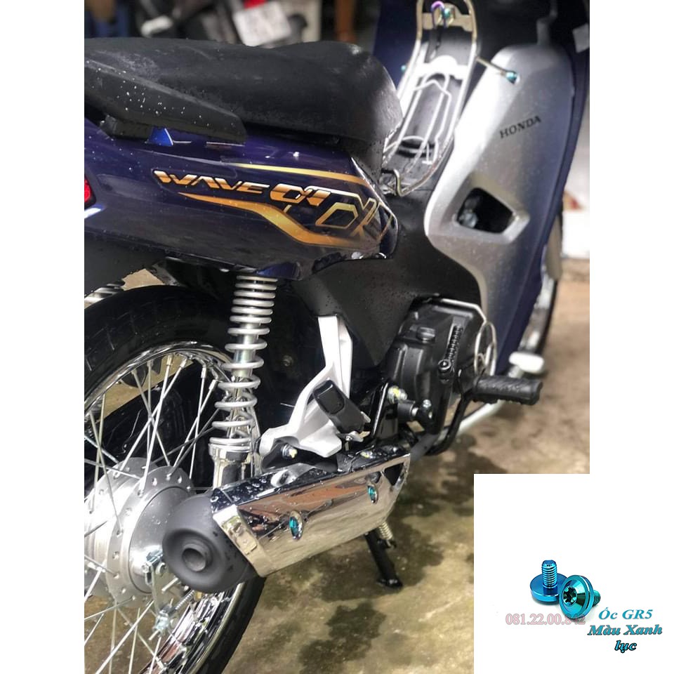 Ốc Ốp Pô GR5 Titan Wave a 2007-2021, Wave 50cc (Giá 1 cặp)