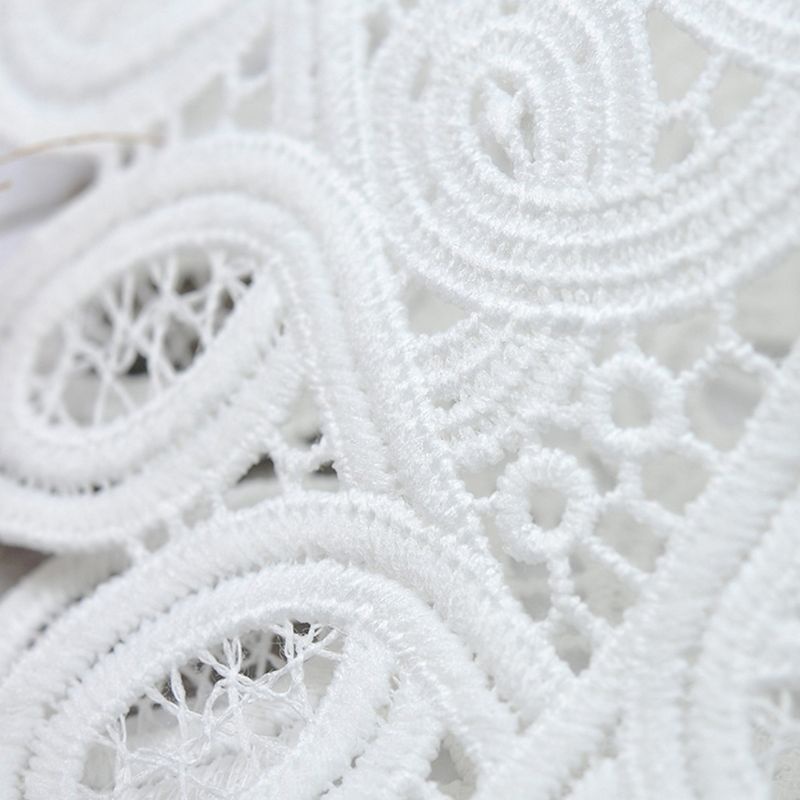 San * Cổ Tay Loe Giả Thêu Hoa Khoét Rỗng Kiểu Vintage Hàn Quốc Có Thể Tháo Rời