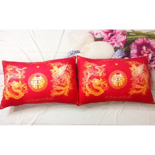 Cặp vỏ gối đôi Rồng Phượng