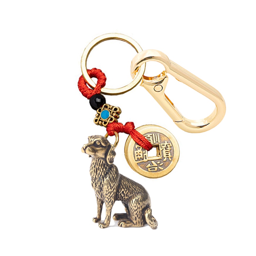 Móc Khoá Đồng Phong Thủy 12 Con Giáp 𝓚𝓞𝓙𝓜𝓐𝓒 - Thập Nhị Địa Chi