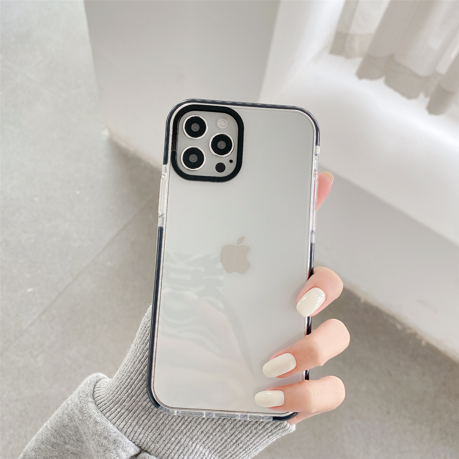 Ốp điện thoại silicone mềm TPU trong suốt bảo vệ toàn vẹn iPhone 12pro max 12mini 11 Pro 11Pro Max XS Max XR SE7 8 Plus | BigBuy360 - bigbuy360.vn