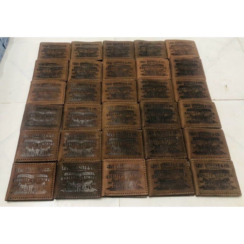 Ví Da Bò Mẫu LV Khâu Thủ Công Siêu Cool