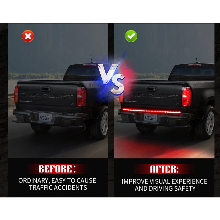 Dây Đèn Led 1m 1.5m 2m 12V 24V Chống Thấm Nước Với Hai Chế Độ Chiếu Sáng Dành Cho Xe Hơi