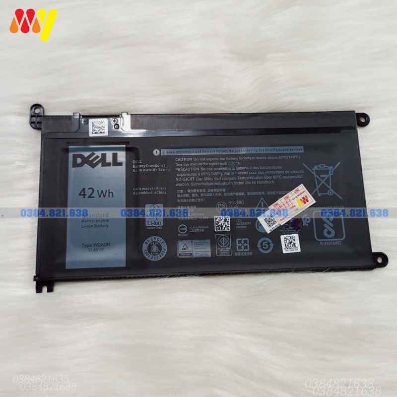 Pin Laptop Dell Inspiron 13-5000 13-7000 3481 3580 3581 3593 7378  Y3F7Y 3CRH3 T2JX4 WDX0R P66f NEW 100%