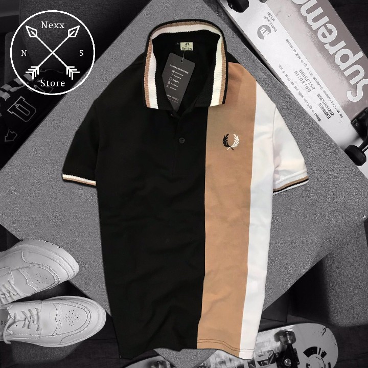 Áo thun polo nam sọc ngang có cổ bẻ trẻ trung niên cá sấu cao cấp Nexx&Dee 03 | BigBuy360 - bigbuy360.vn