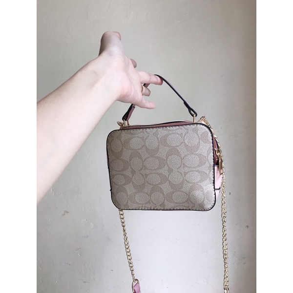 Túi đeo chéo C.O.A.C.H chữ nhật 2 ngăn style Vintage S084
