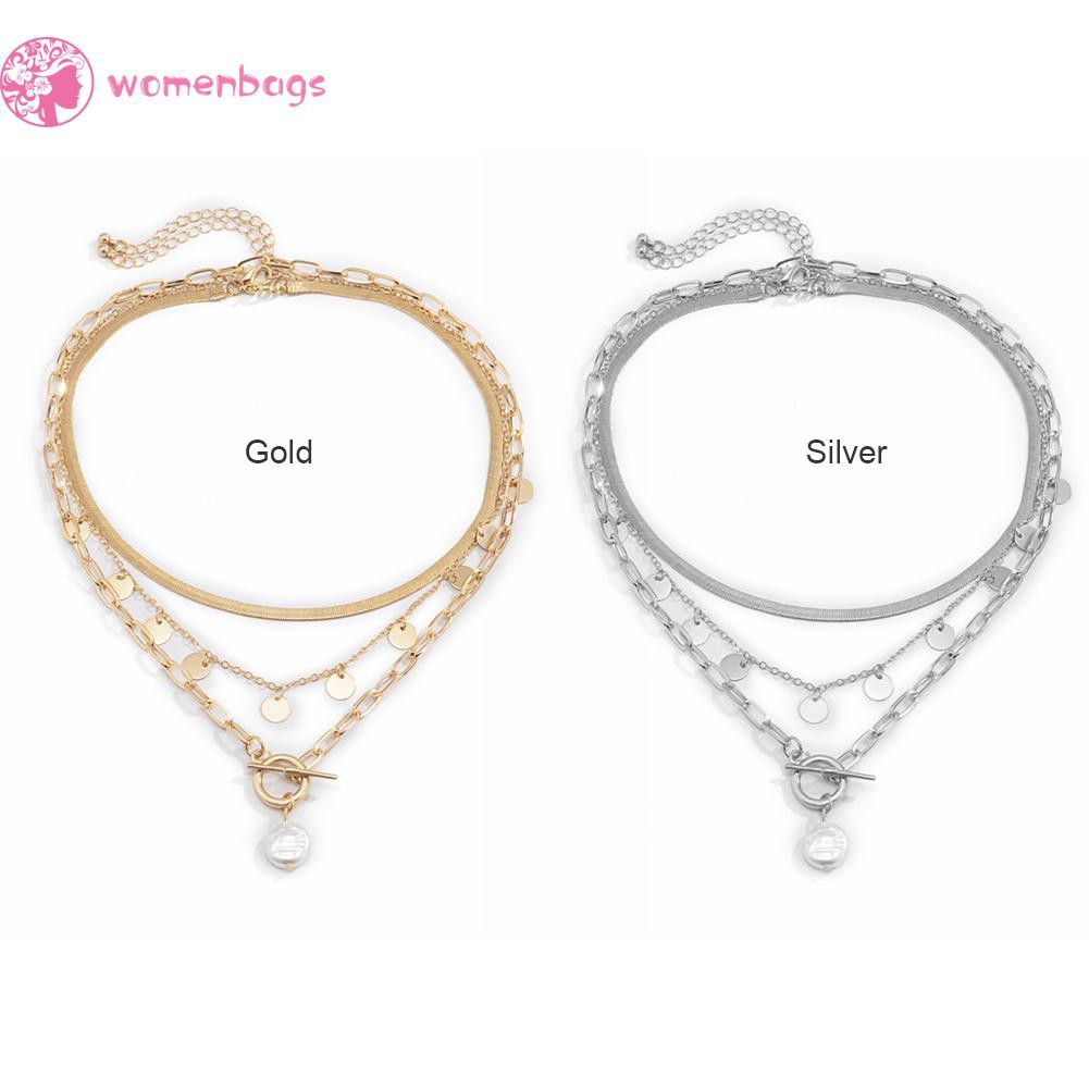 Vòng Cổ Choker Kiểu Da Rắn Đính Ngọc Trai Nhân Tạo Phong Cách Retro Cho Nữ