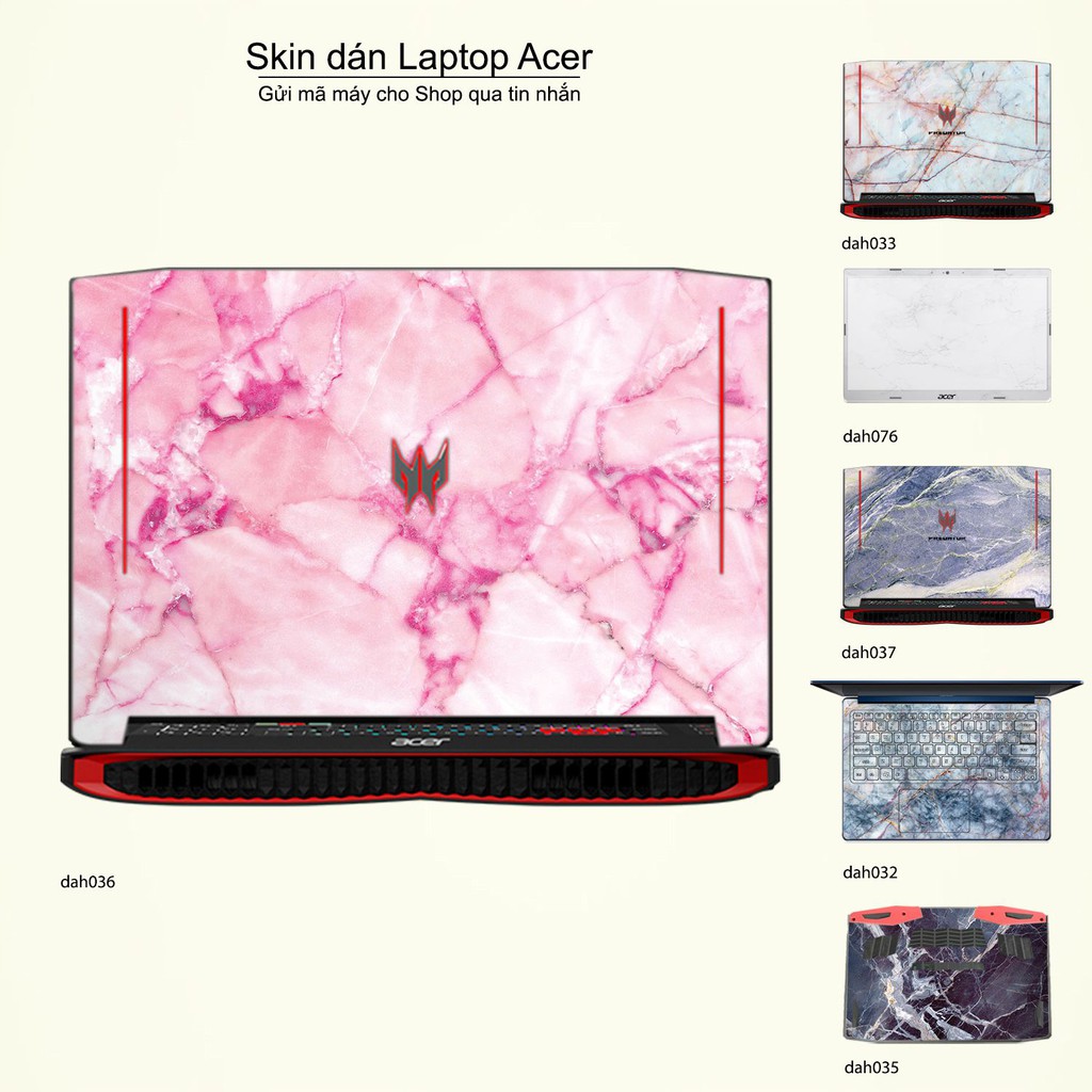 Skin dán Laptop Acer in hình vân đá _nhiều mẫu 2 (inbox mã máy cho Shop)