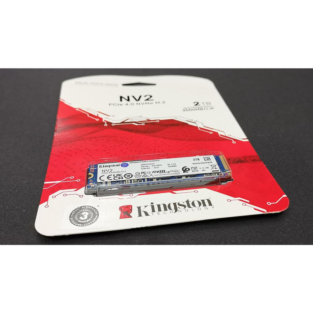 Ổ cứng KINGSTON SSD NV2 M.2 2280 PCIe Gen 4.0 NVMe 250GB - 500GB - 1TB hiệu năng vượt trội chính hãng BH 36 tháng