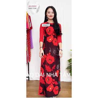 ÁO DÀI HOA NHÍ 4 TÀ, ÁO DÀI VOAN NHÀ TẤM - HN07
