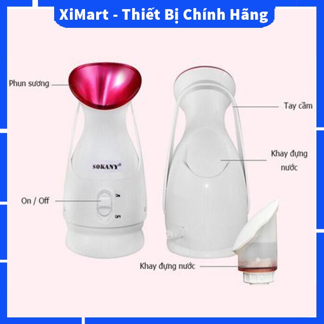 [MỚI] Máy xông hơi mặt Sokany chính hãng - Máy xông mặt giữ ẩm và làm sạch sâu da mặt, loại bỏ tế bào chết - XiMart