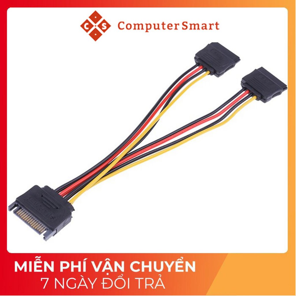 Cáp Chia Nguồn SATA 1 ra 2 - Dây Nguồn HDD Sata 1 Ra 2 - sata 1-2, Tốc độ cao, ổn định