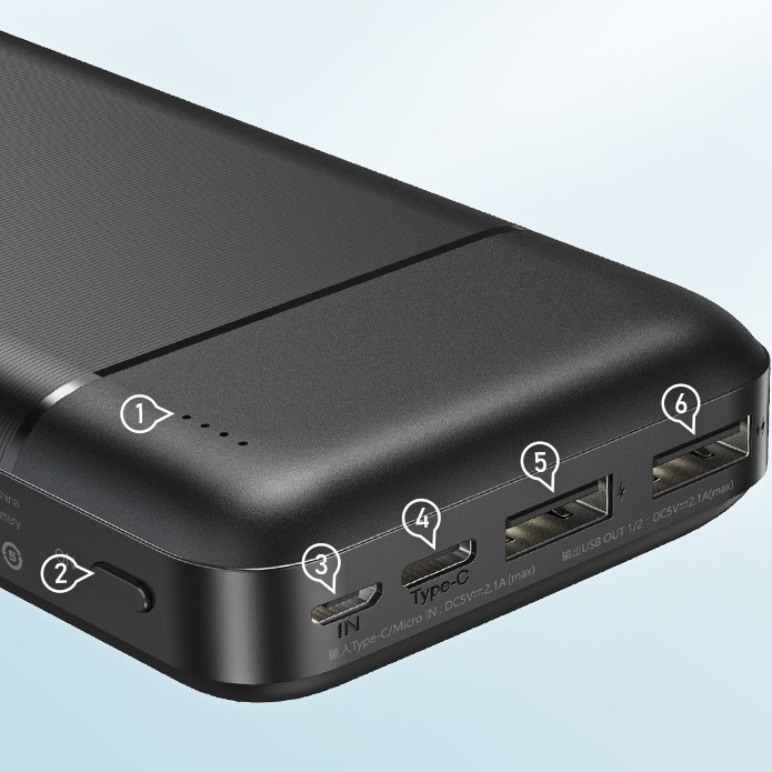 🔋 Pin Dự Phòng 20000mah Remax RPP-166 Lango Series Fast Charing 2.1A tích hợp 2 cổng USB