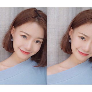 Khuyên tai, bông tai, hoa tai nữ - khuyên rơi mắt đá mờ