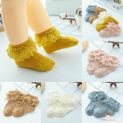 XZQ7-0-5Y Infant Baby Girl Kid Sock Frilly Lace Socks Ankle Sock Princess Socks