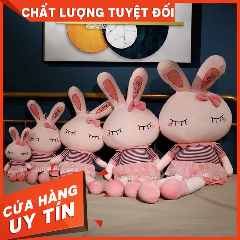 Thỏ Bông Mặc Váy 🔥Freeship🔥 Thỏ Bông mắt hít mặc váy siêu to khổng lồ,cực kì đáng yêuDREAM TIME