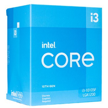 [Mã ELMS05 giảm 5% đơn 300k]CPU Intel Core i3-10105F (3.7GHz Turbo 4.4GHz, 4 nhân 8 luồng, 6MB Cache, 65W) – SK LGA 1200