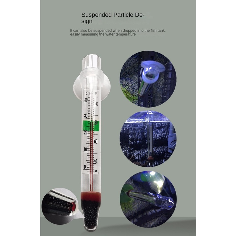 Nhiệt Kế Bể Cá nhiệt kế hồ cá Chống Thấm Nước Tiện Dụng