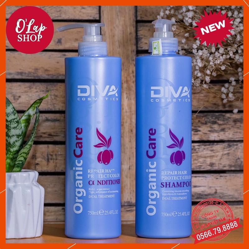 [ Sale giá sốc ] - Bộ đôi gội + xả diva organic