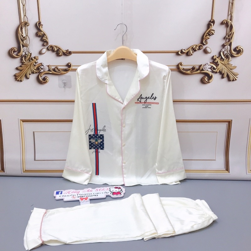 (50 mẫu HOT ) Bộ Mặc Nhà Tay Dài Thiết Kế LatinPyjama Lụa dài tay cao cấp cực sang(Mềm Mịn Mát)