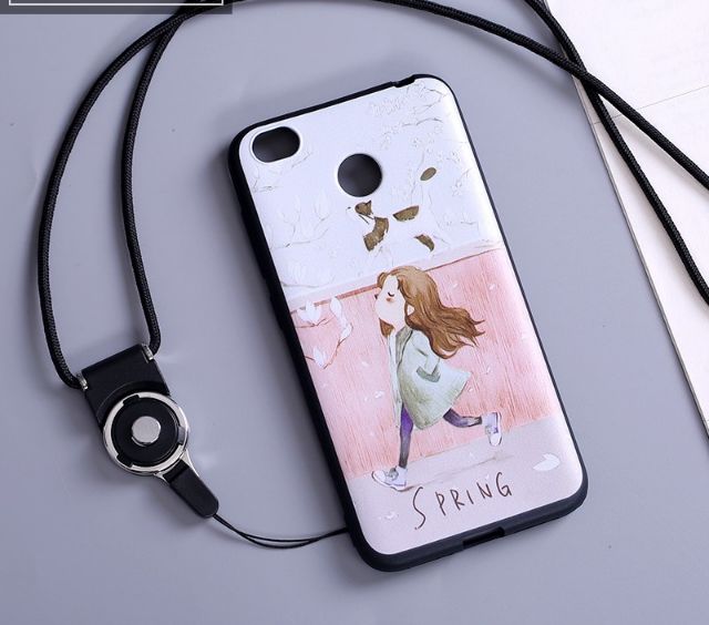 Xiaomi Redmi 4x Ốp lưng dẻo TPU in 3D hình dễ thương cao cấp
