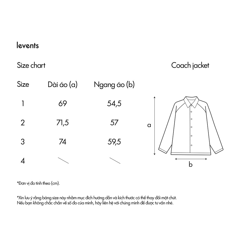 Áo Jacket Levents Coach/ Cream