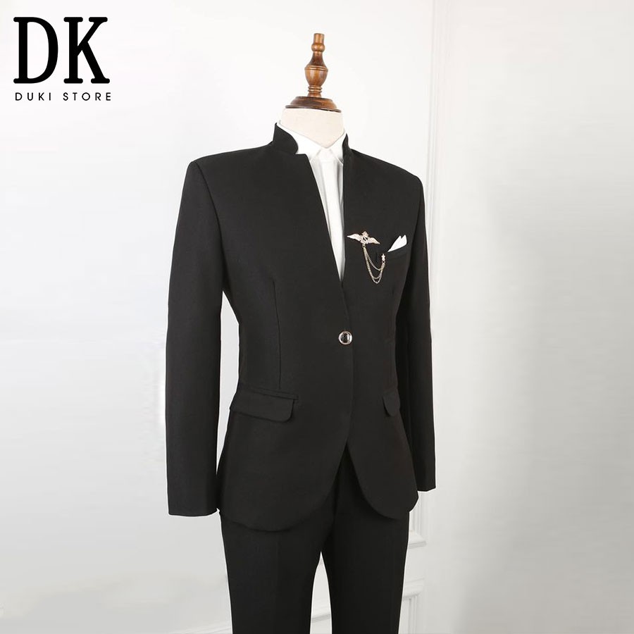 Bộ vest nam cổ tàu cực chất DKA0094 - DUKI STORE