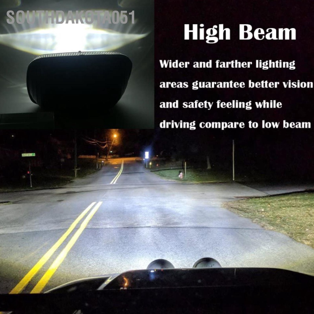 [Hàng Sẵn] Đèn pha LED vuông 5x7in 90W chiếu sáng cao Chùm thấp IP67 Chống nước cho xe máy ô tô【Southdakota051】