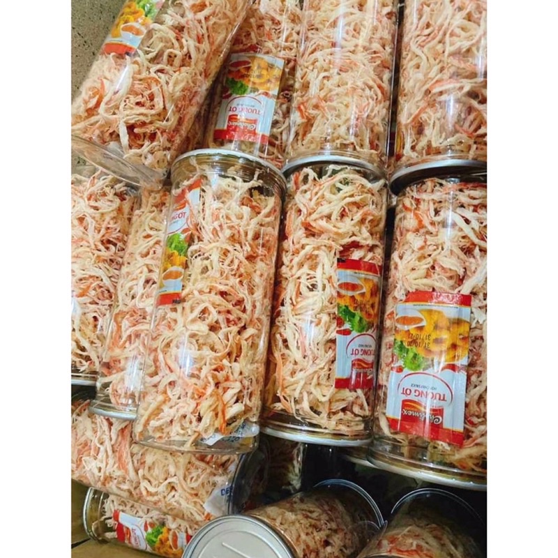 300gr Mực hấp dừa xé sợi, loại 1,hủ pet | BigBuy360 - bigbuy360.vn