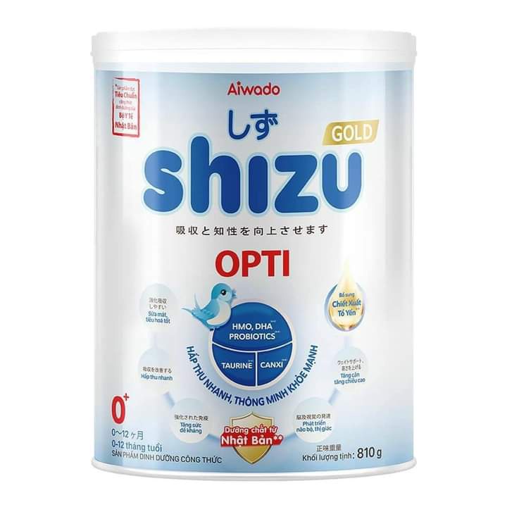 Lon Sữa Shizu Opti Gold Aiwado 810gr  Giúp Phát Triển Toàn Diện