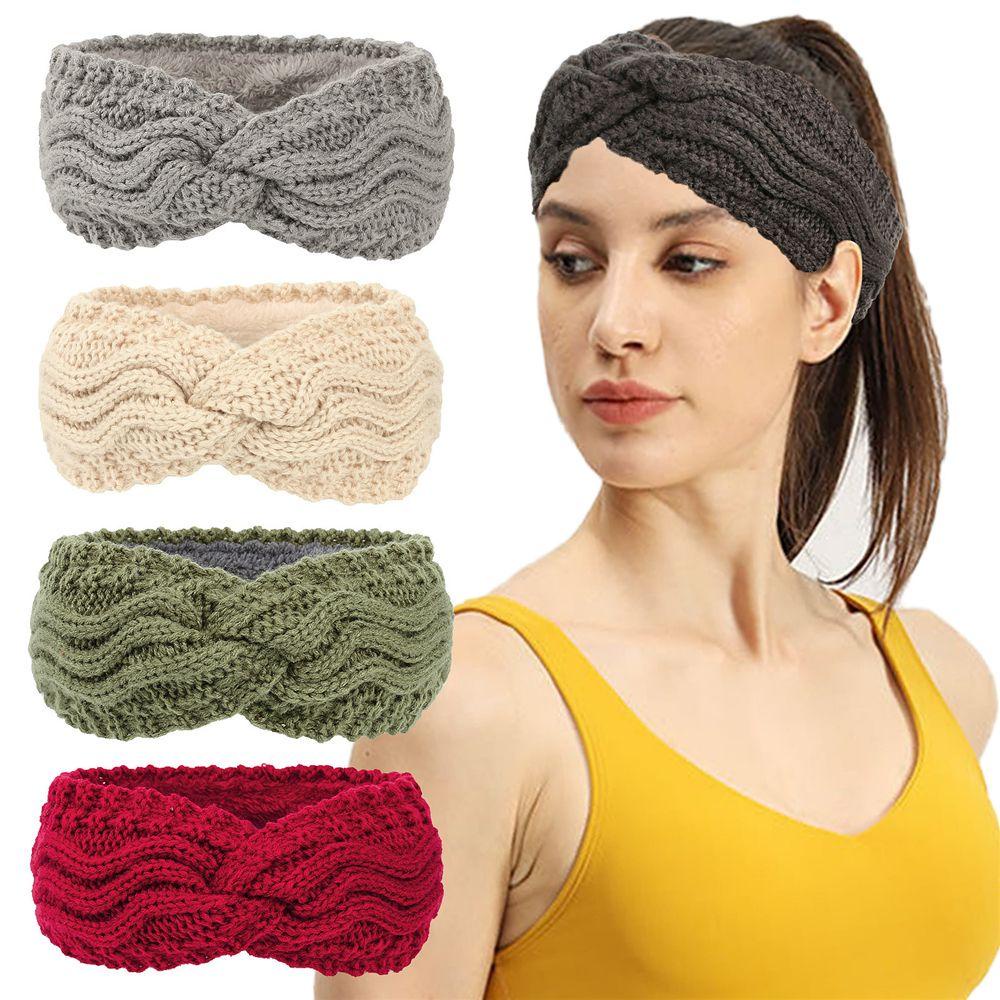 MIH Headbands for Women Winter Fashion Crochet Knotted Stretch Ear Warmer